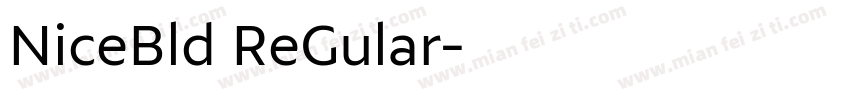 NiceBld ReGular字体转换